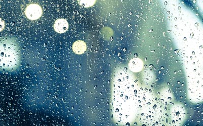 rain drops covering a window
